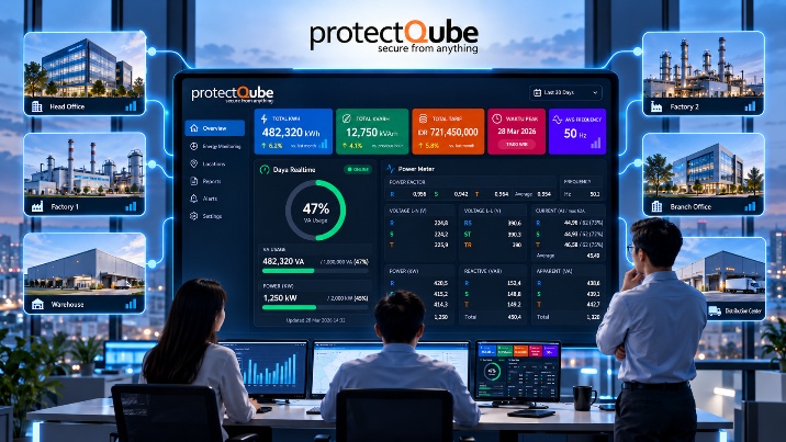 ProtectQube Energy Monitoring Dashboard